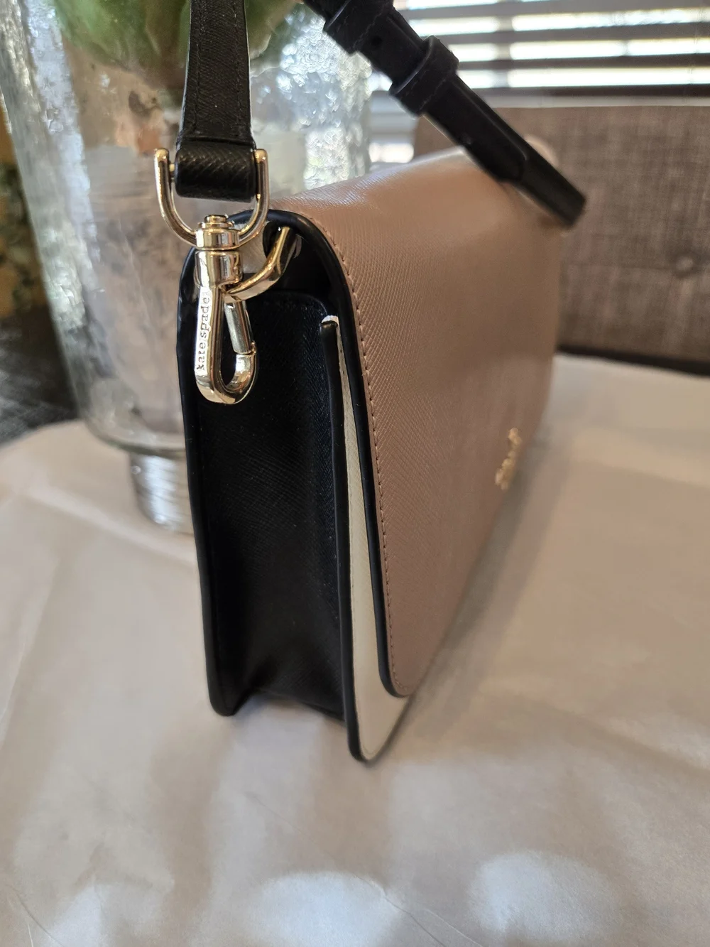 kate spade Two-Tone Crossbody Bag in Blush and Cream